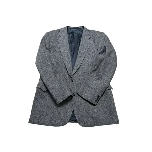 Vintage Circle S Dallas Texas Western 100% Wool Blazer /‎ Jacket - USA - 44L